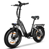 TTGO F6 Electric Bike – 250W Motor  36V25AH Battery  20 Inch Tires  Oil Brakes – Black Gray